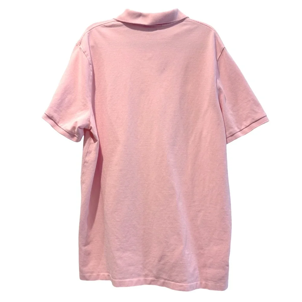 Polo Ralph Lauren Mens XL Pink Classic Fit Polo Shirt Blue‎ Pony Logo
